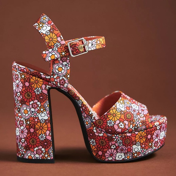 Jeffrey Campbell Shoes - NIB Jeffrey Campbell Summers Heel Botanical Motif Size 7.5